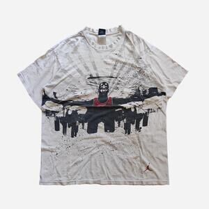 Vintage Jordan Michael Jordan Jesus Tee with graphic of a basketball player with